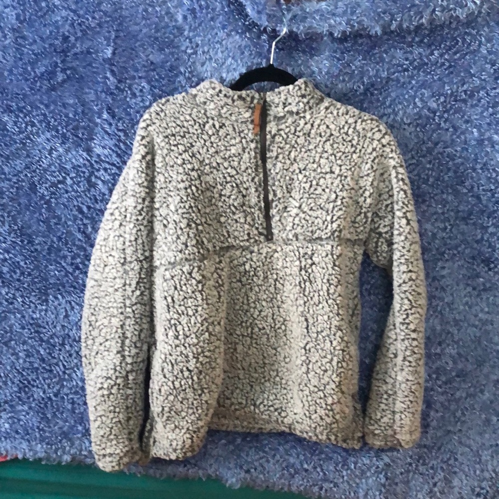 grey sherpa jacket